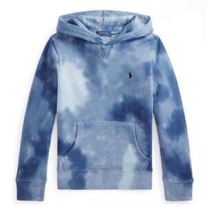POLO RALPH LAUREN BLUE TIE DYE HOODIE L 14-16